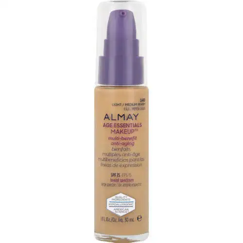 Almay Age Essentials Multi Benefit Make Up Foundation 140 Light/Medium Warm