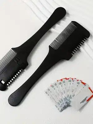 Kam Med Kniver For Hårklipping - 1 Hårklippskam + 30 Blader