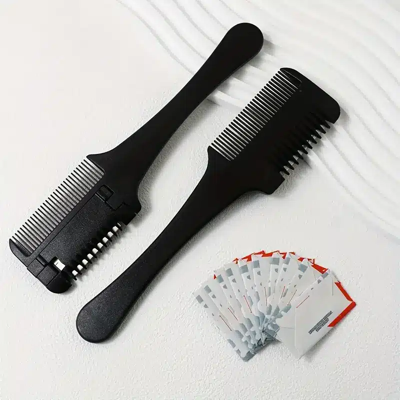 Kam Med Kniver For Hårklipping - 1 Hårklippskam + 30 Blader