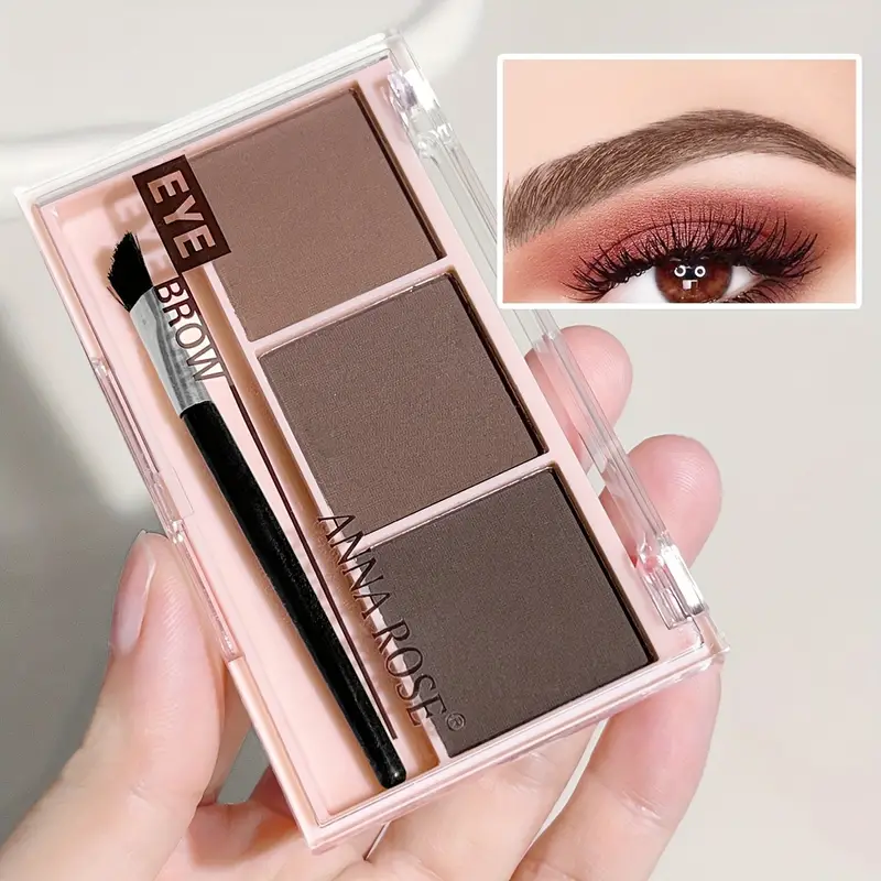 3-color Eyebrow Powder Palette Matte Natural