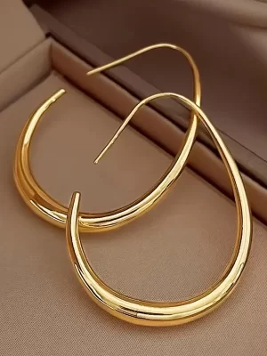 Glanset Minimalistisk Vanndråpedesign Bøyle