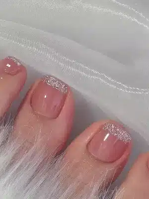 24pcs Ice Transparent Pink Press