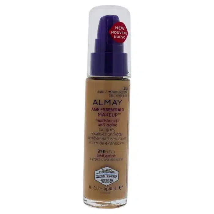 Almay Age Essentials Multi Benefit Make Up Foundation 130 Light Medium/Neutral