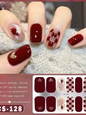 Cute Gel Nail Stickers Self-adhesive 128