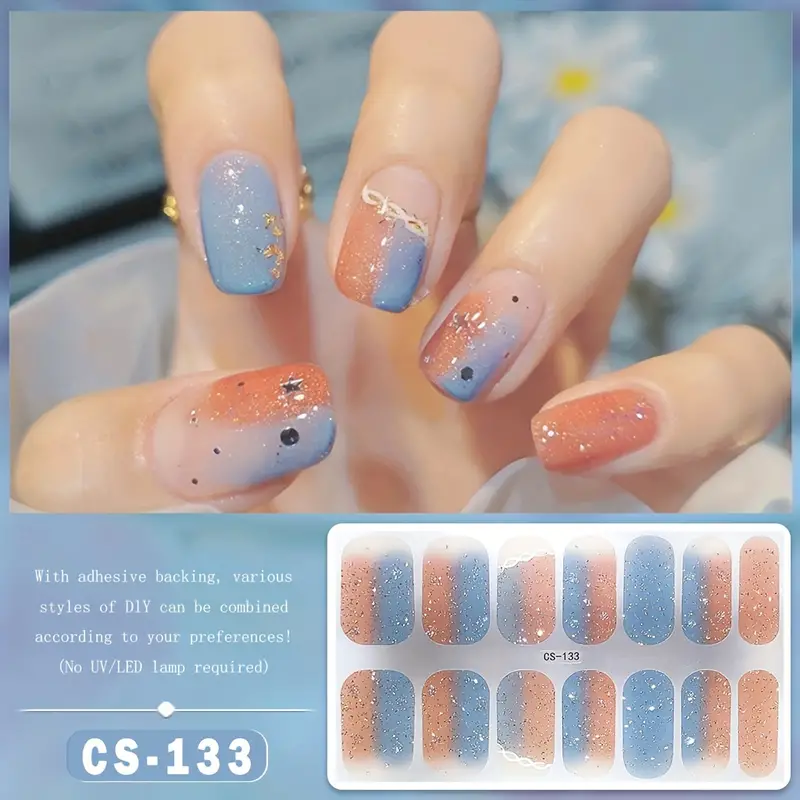 Cute Gel Nail Stickers Self-adhesive 133