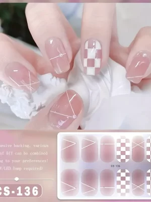Cute Gel Nail Stickers Self-adhesive 136