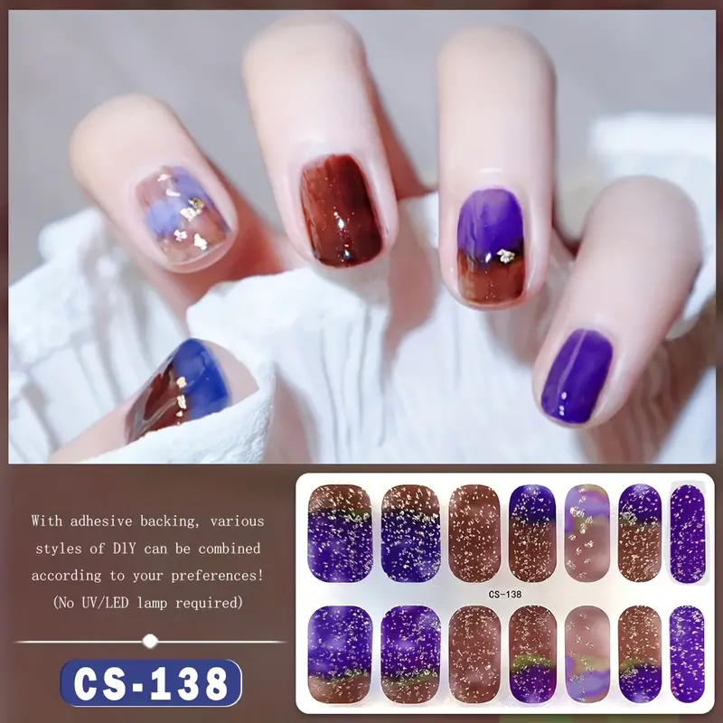 Cute Gel Nail Stickers Self-adhesive 138