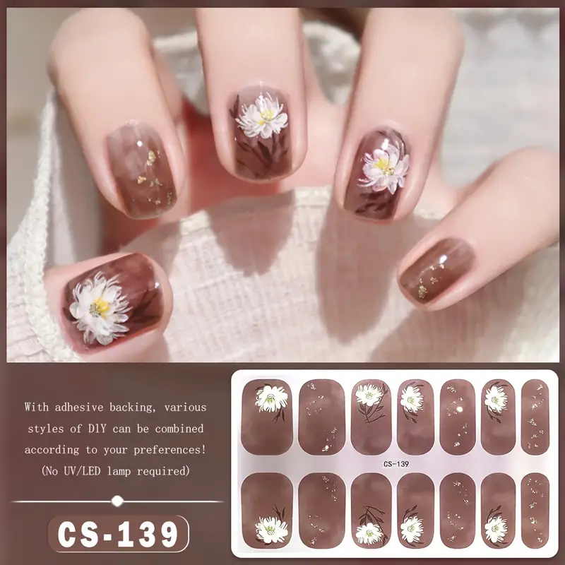 Cute Gel Nail Stickers Self-adhesive 139