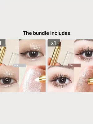 Double-Sided Eyeshadow Stick - Highlighter 01 & 03