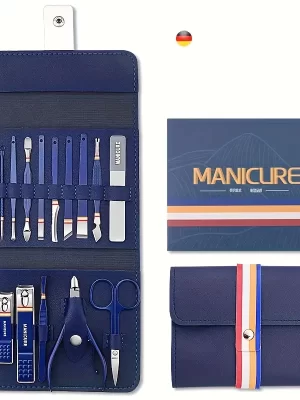Manikyrsett 16 deler med etui