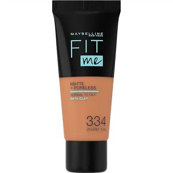 Maybelline Fit Me Matte & Poreless Foundation 334 Warm Tan