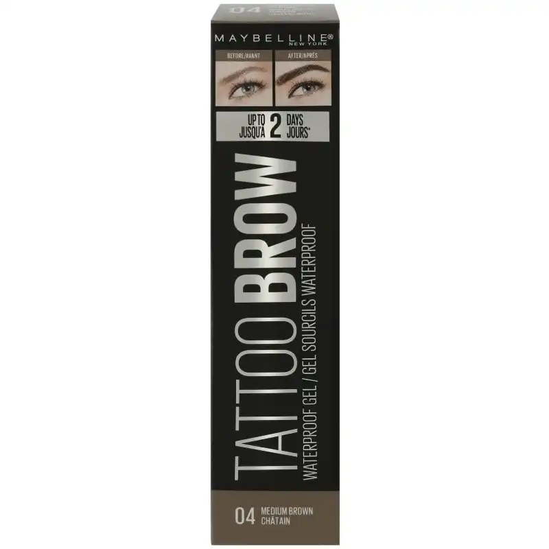Maybelline Tattoo Brow Waterproof Gel 04 Medium Brown