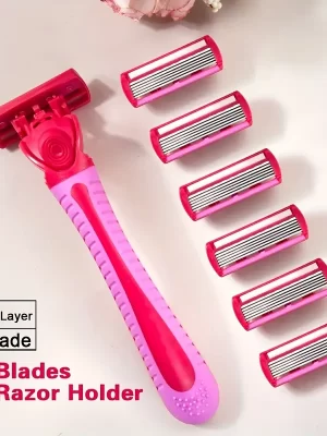 6-lags manuell kroppshårbarberkniv Kvinner