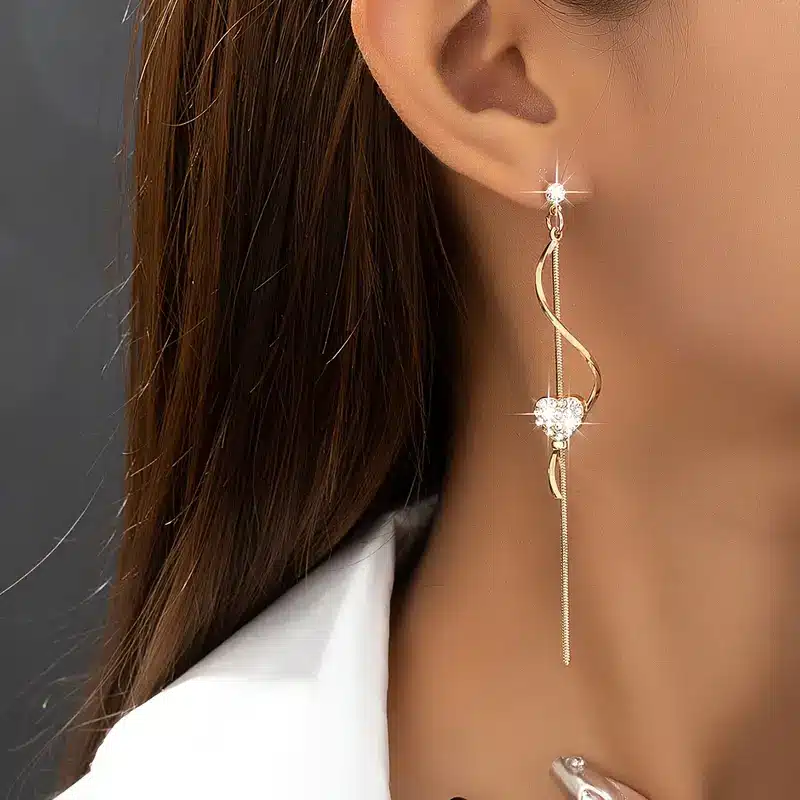 Spirallinjer Heart Design Dingle 18k