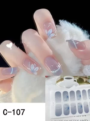 14pcs 3D Nail Strips c107
