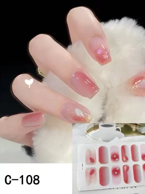 14pcs 3D Nail Strips c108
