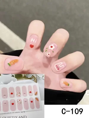 14pcs 3D Nail Strips c109