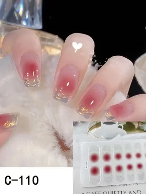 14pcs 3D Nail Strips c110